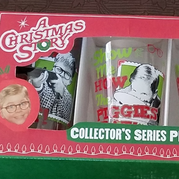 NIB/NWT A Christmas Story Collector Glass Set - Picture 4 of 5